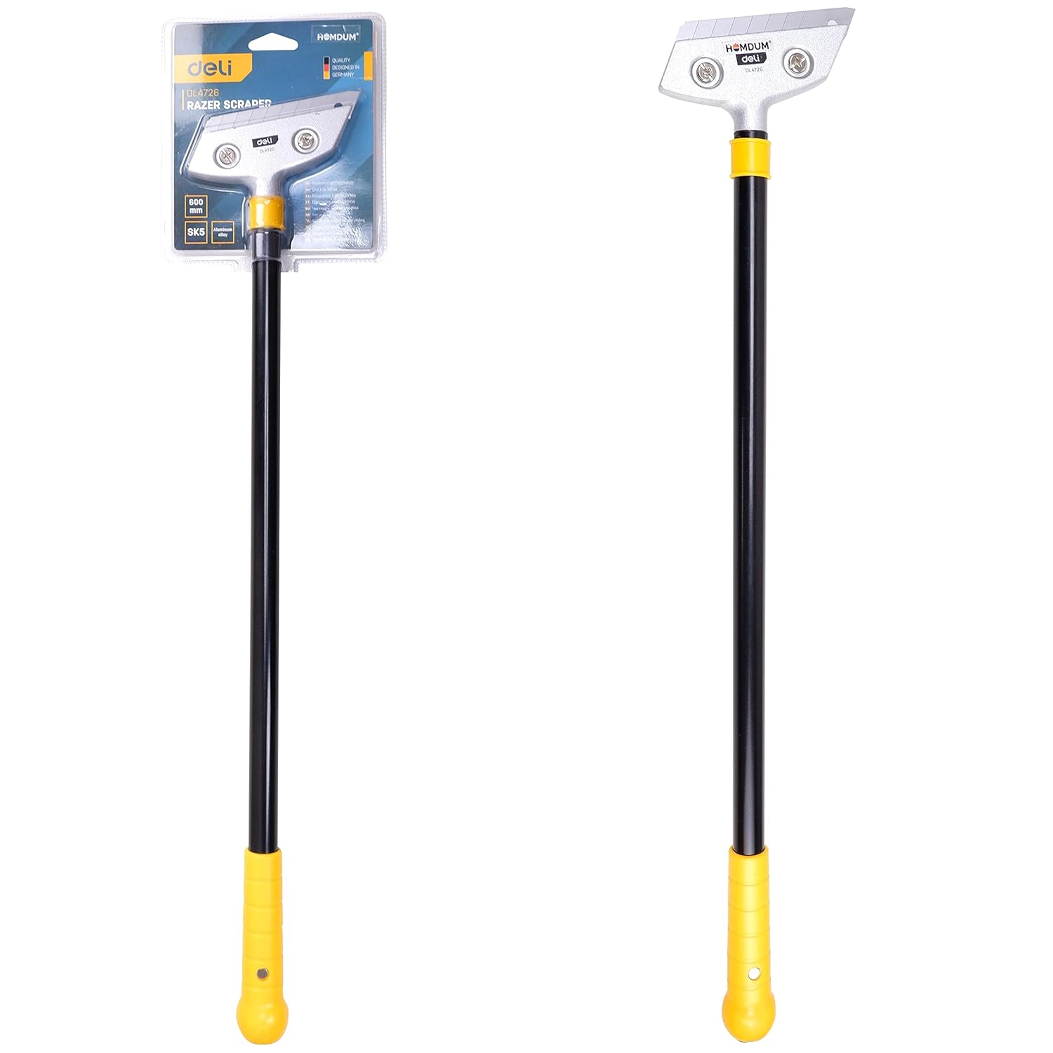 SkyShopy Razor Scrapper 24 inch with Aluminum alloy body ABS Plastic Handle tool to remove silicone & paint stains Floor Tile Grout SkyShopy Razor Scrapper 24 inch with Aluminum alloy body ABS Plastic Handle tool to remove silicone & paint stains Floor Tile Grout